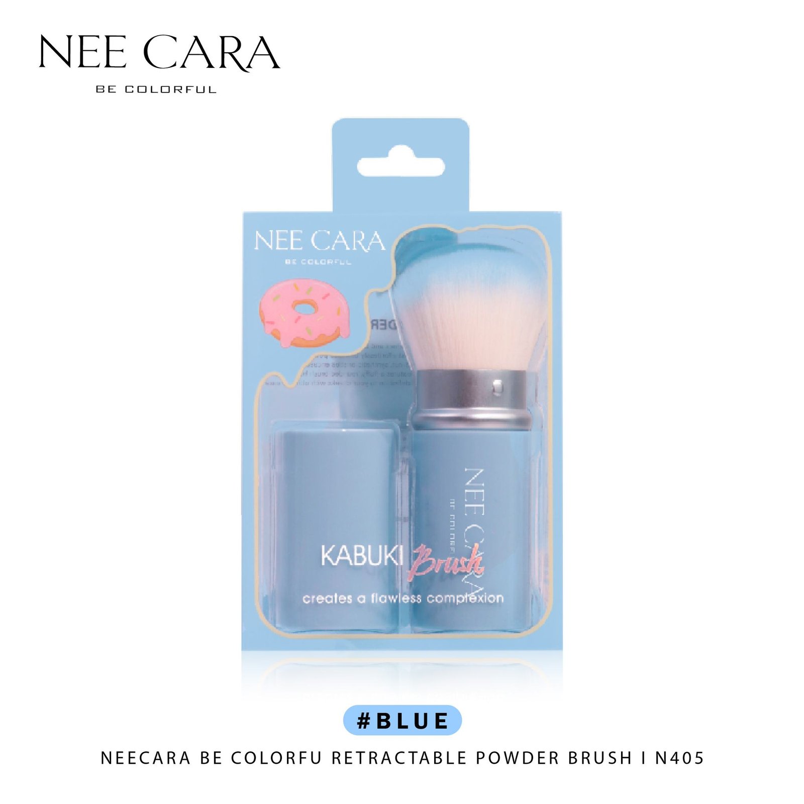 KABUKI Brush, soft brush, pastel colors