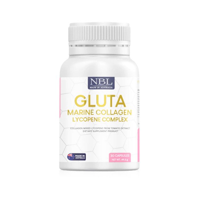 NUBOLIC Gluta Marine Collagen Lycopene Complex 30 Capsules